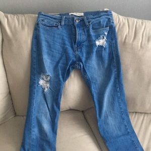 Men’s hollister “super skinny” ripped jeans 👖